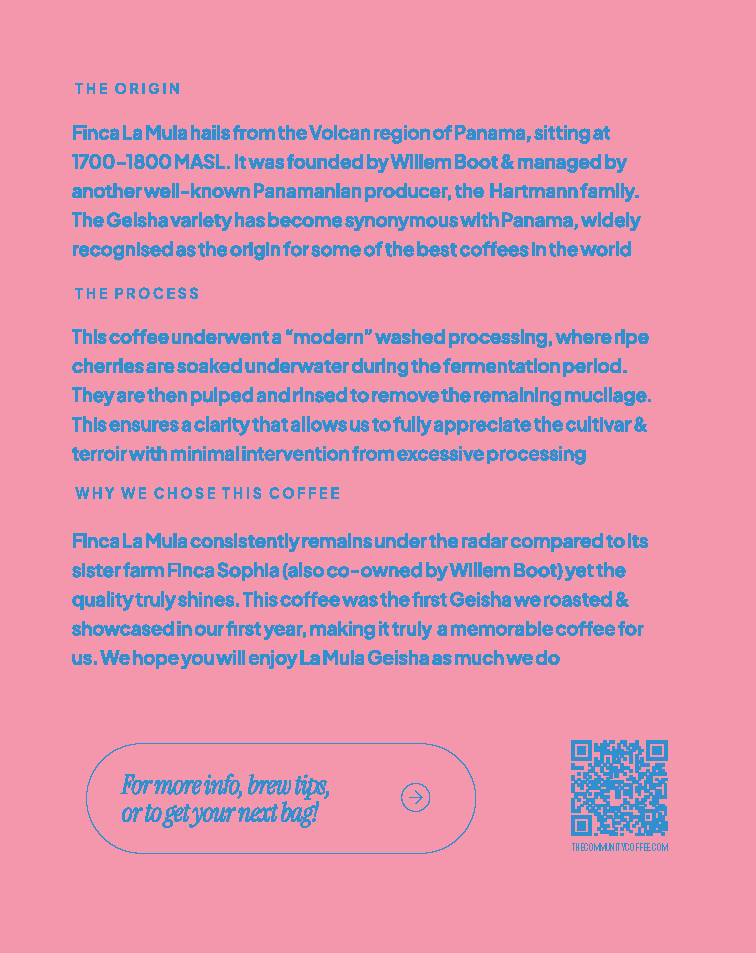 FINCA LA MULA - PANAMA